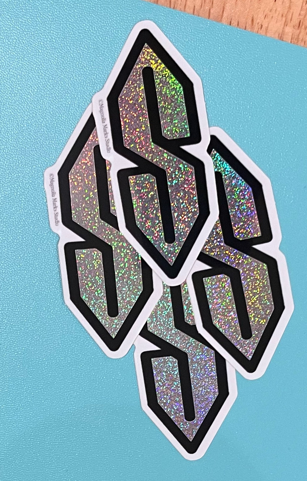 1990s cool s glitter sticker