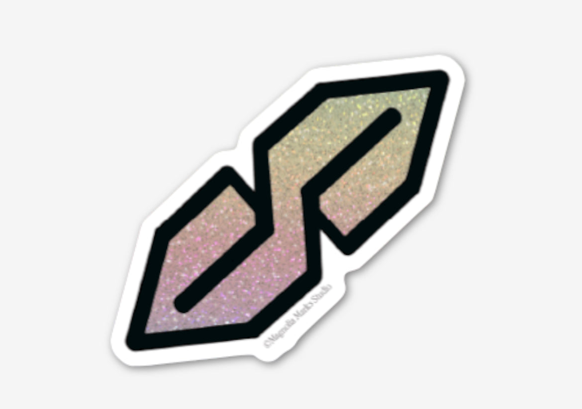 Cool s glitter sticker
