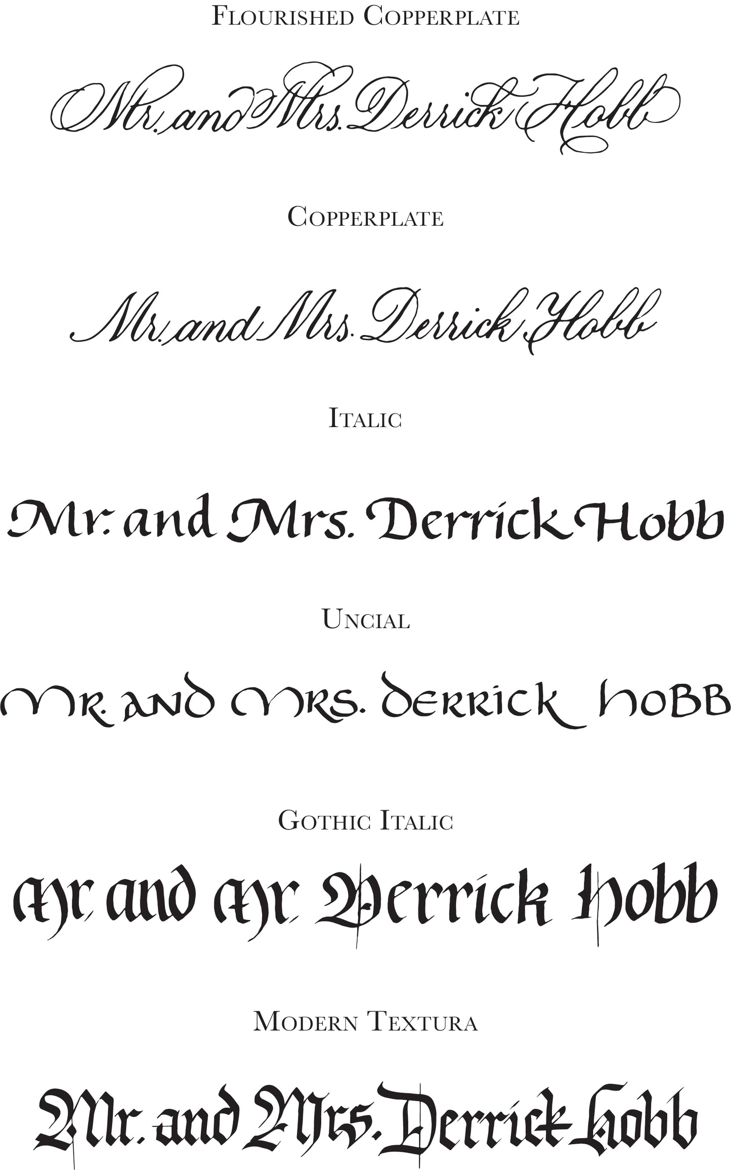 Calligraphy Envelope Addressing