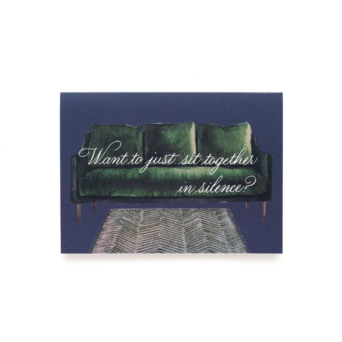 Sit Together in Silence Support Card (Introvert Birthday)