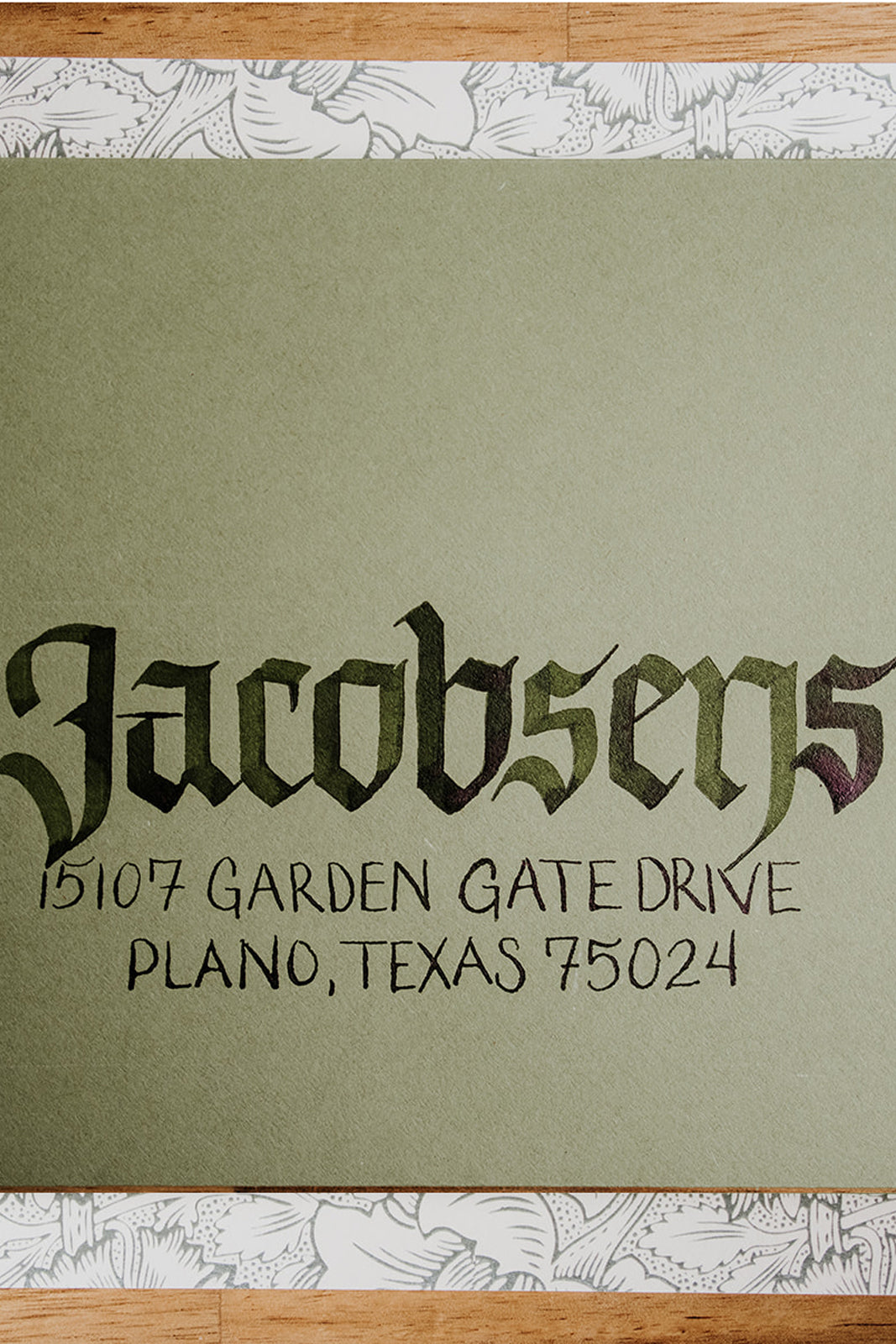 Calligraphy Envelope Addressing