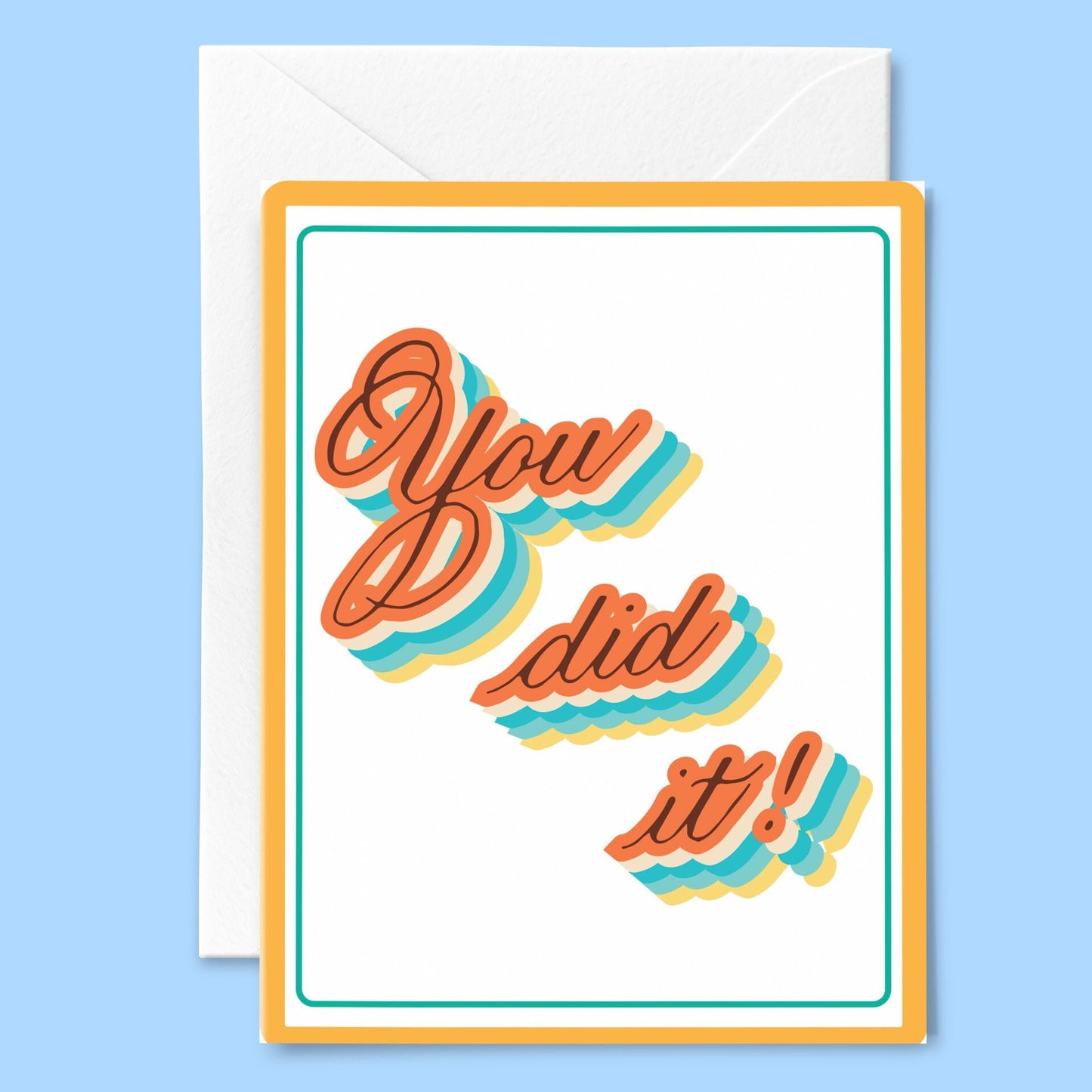 Retro You Did It card