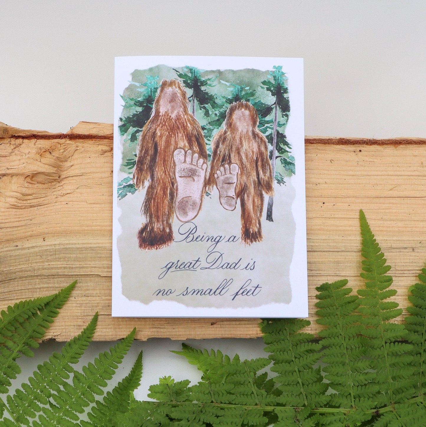 Bigfoot Dad Card