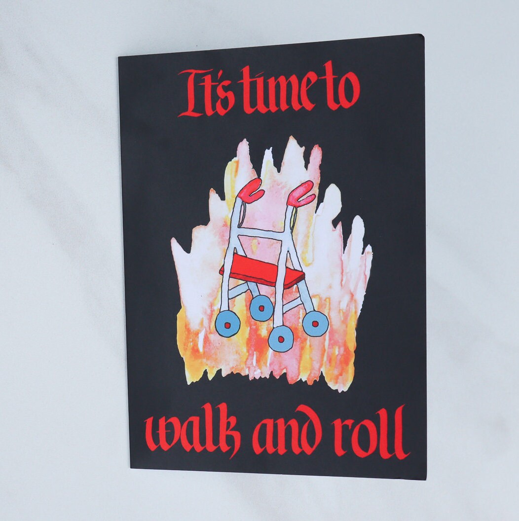 Walk and Roll Get Well Soon Card