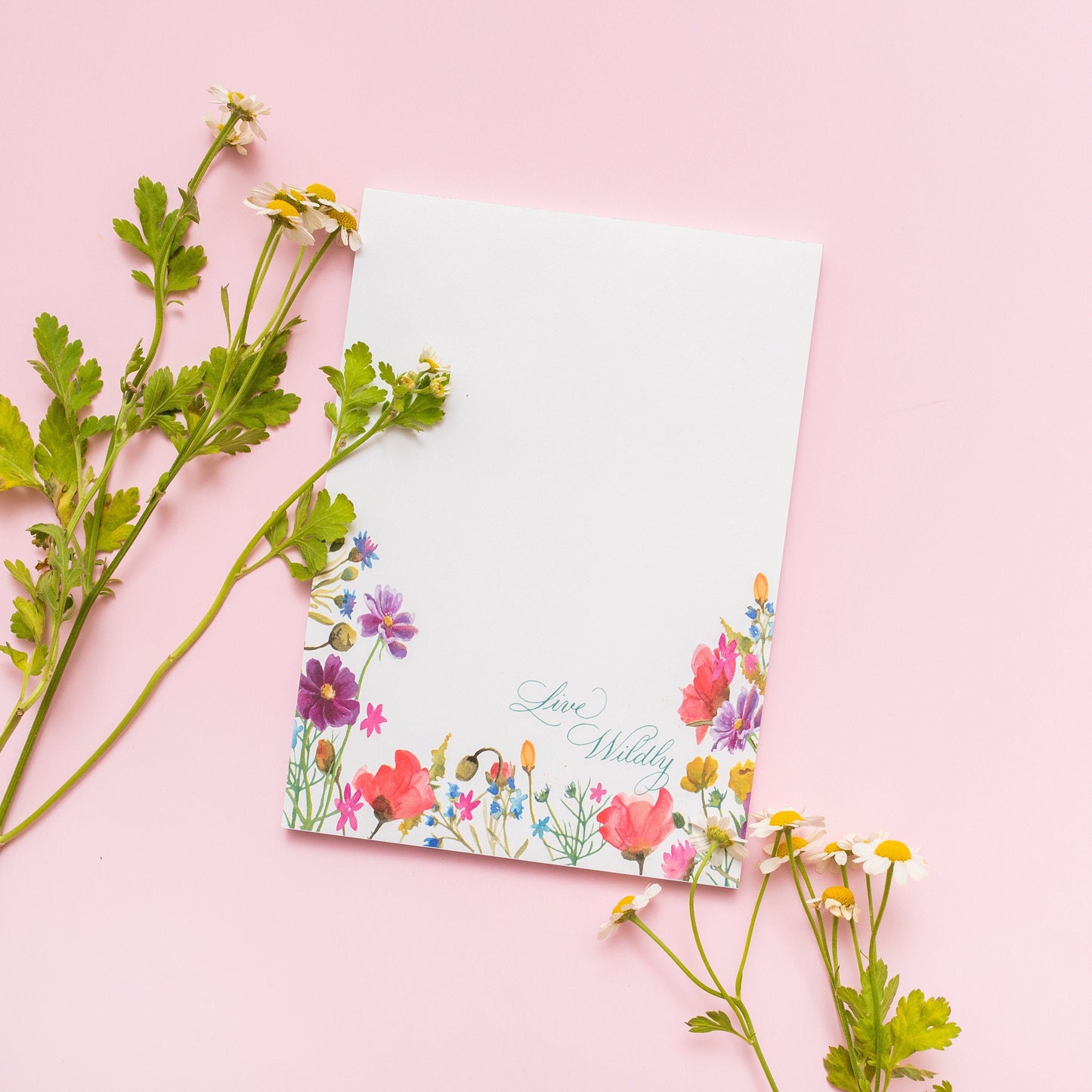 Floral Wildflower Notepad