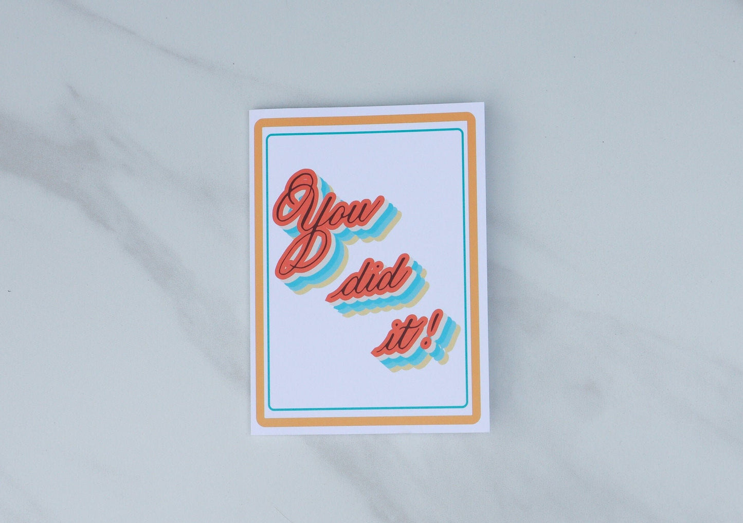 Retro You Did It card