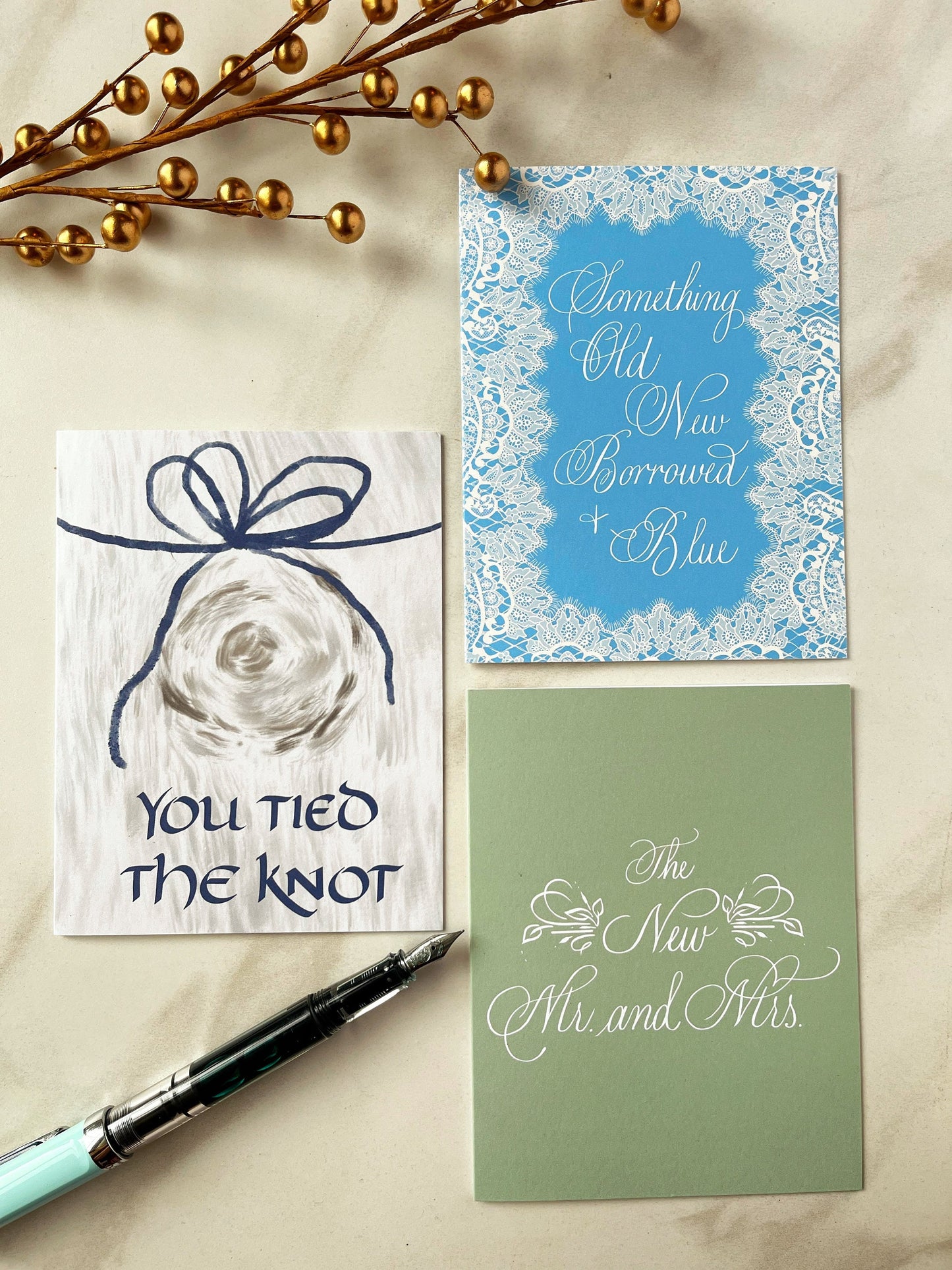 Something old, something new wedding card