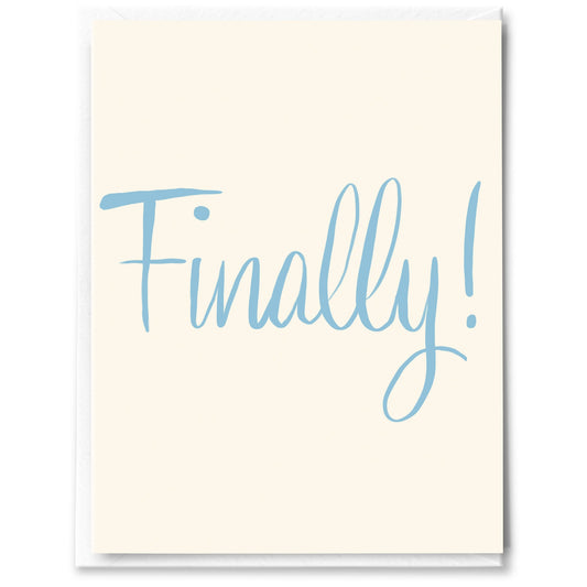 Finally!