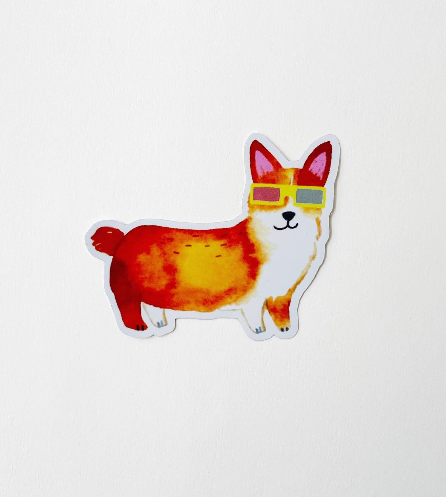 Holographic Corgi Sticker