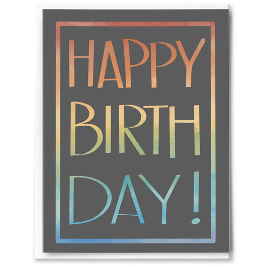 Rainbow Birthday Card