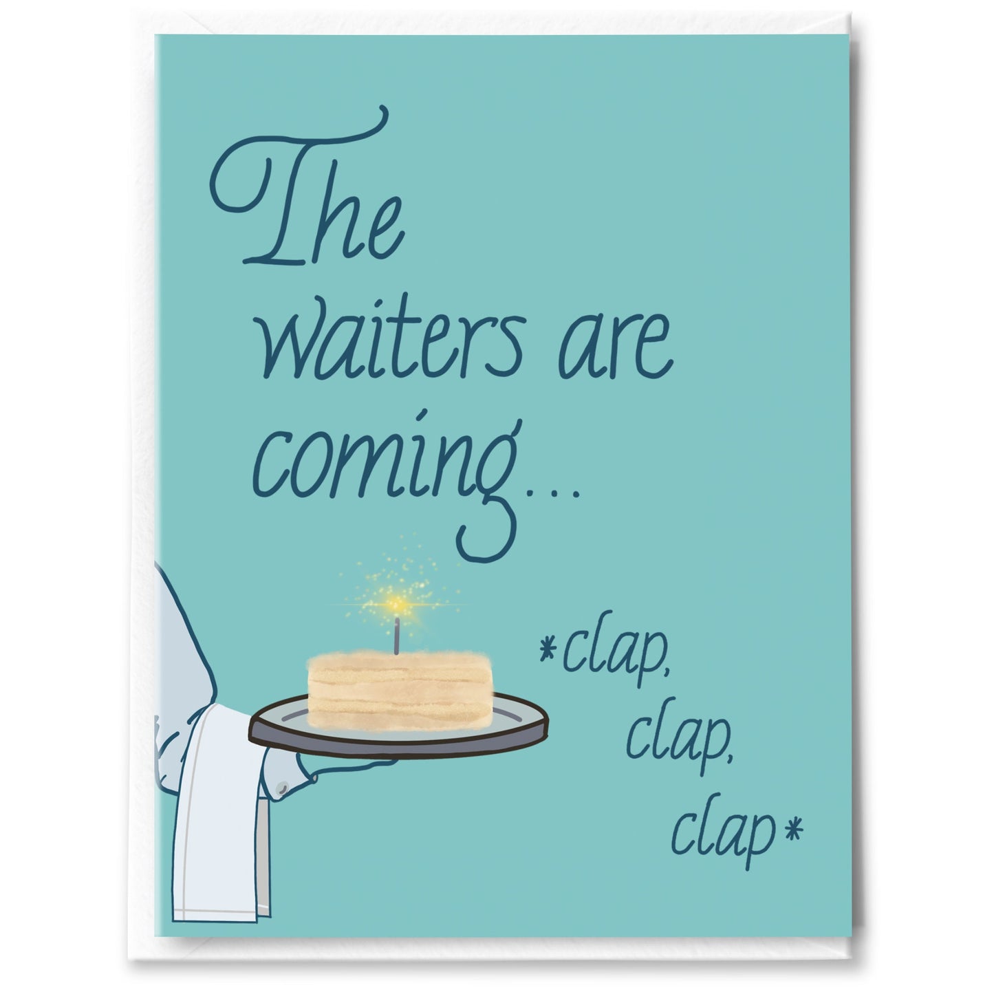 Waiters Signing Birthday Card