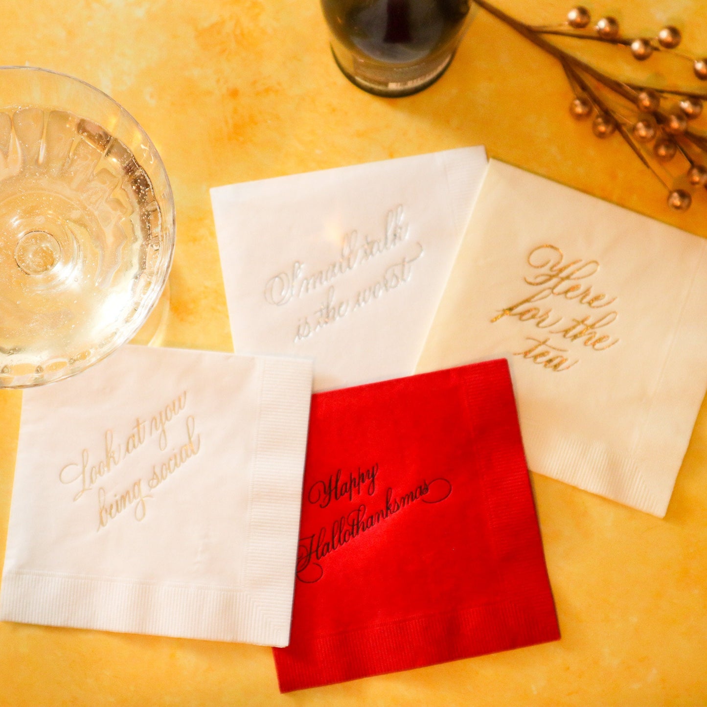 Here for the tea beverage napkins