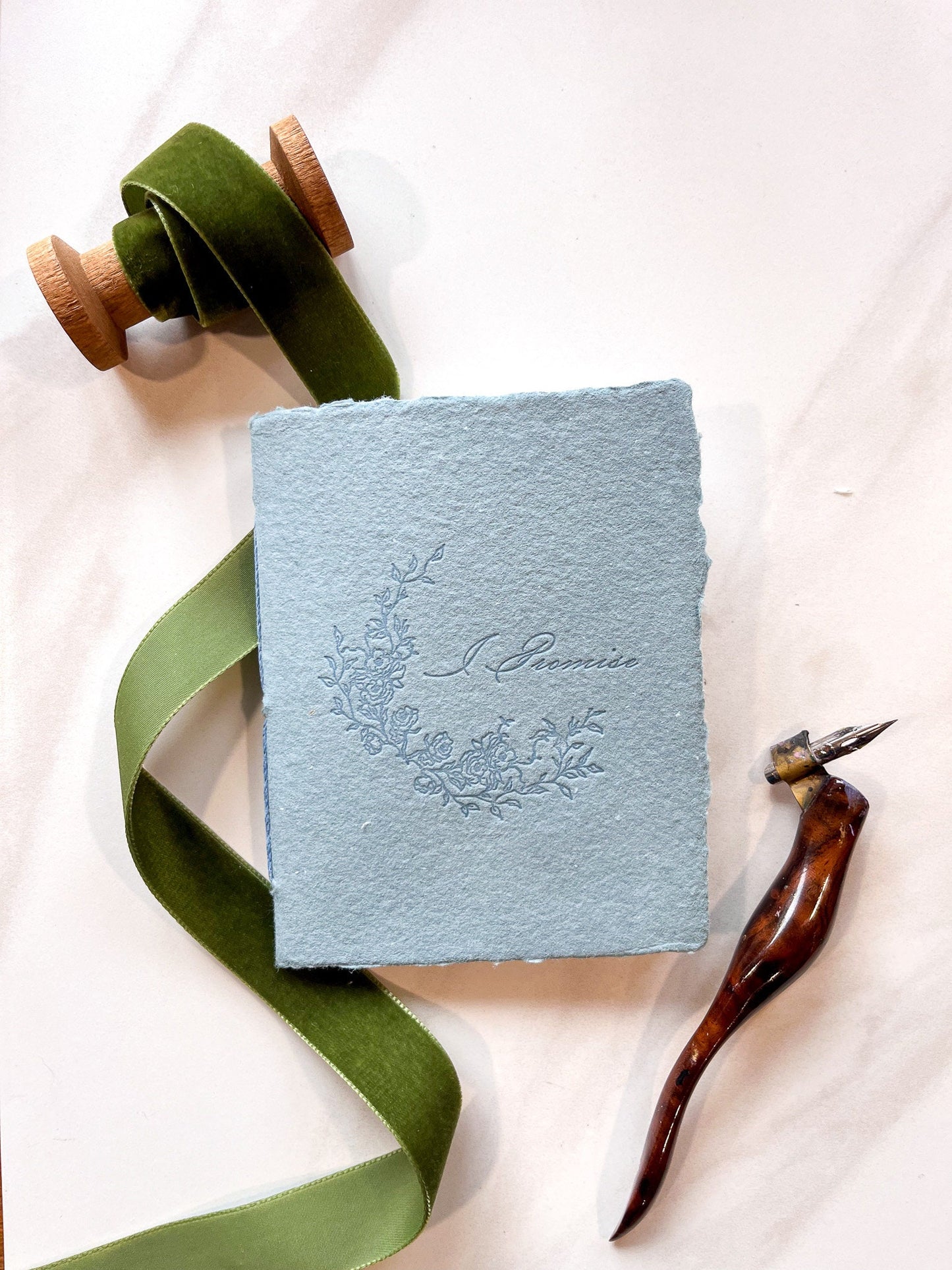Letterpress vow booklets, set of 2 promise booklets, Wedding keepsake, wedding heirloom vows, promise, wedding heirloom, something new