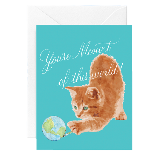 Meow-t of this World Cat Card