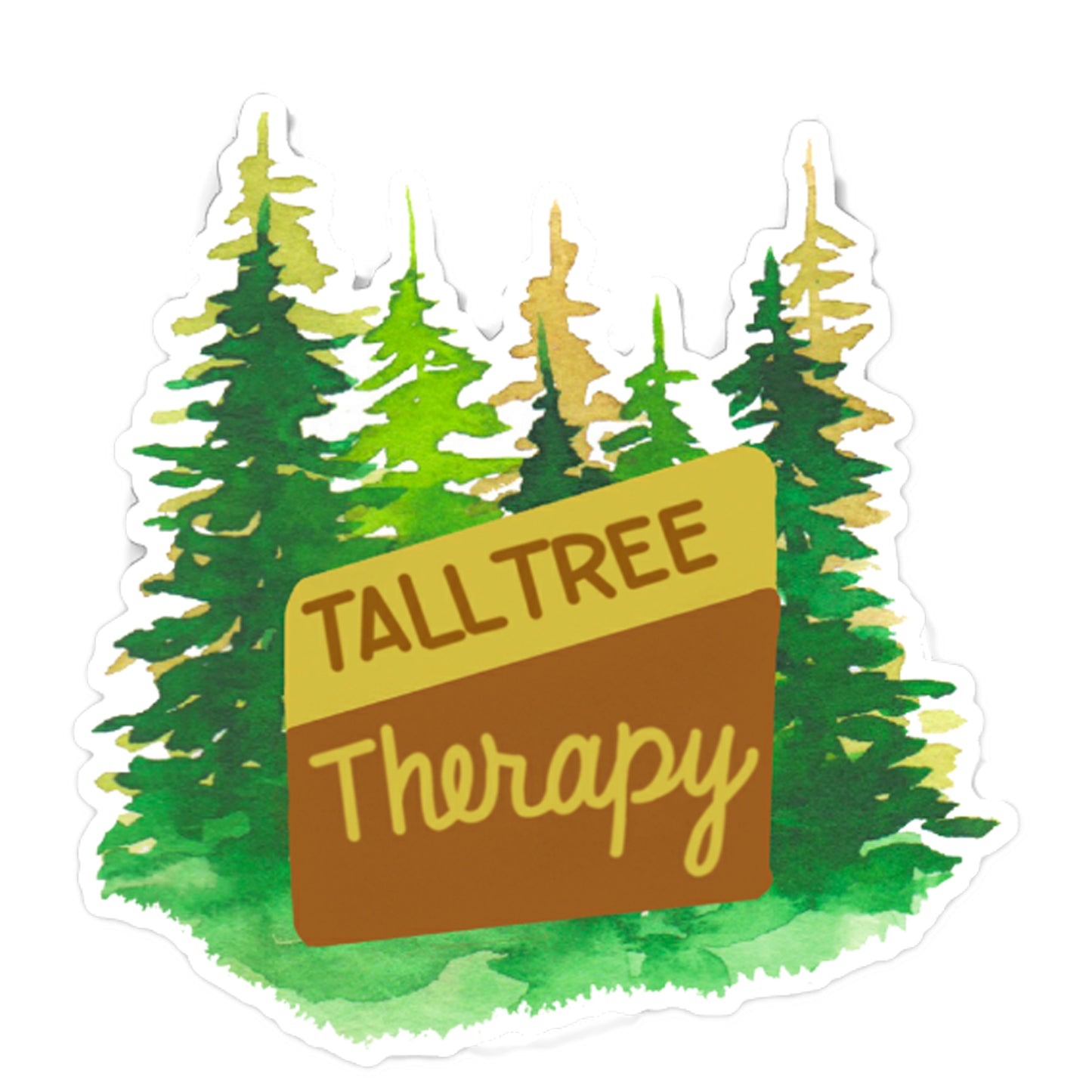 Tall Tree Therapy vinyl sticker