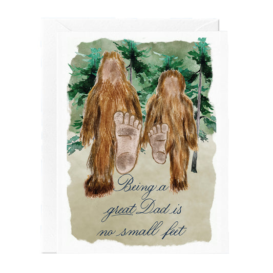 Bigfoot Dad Card