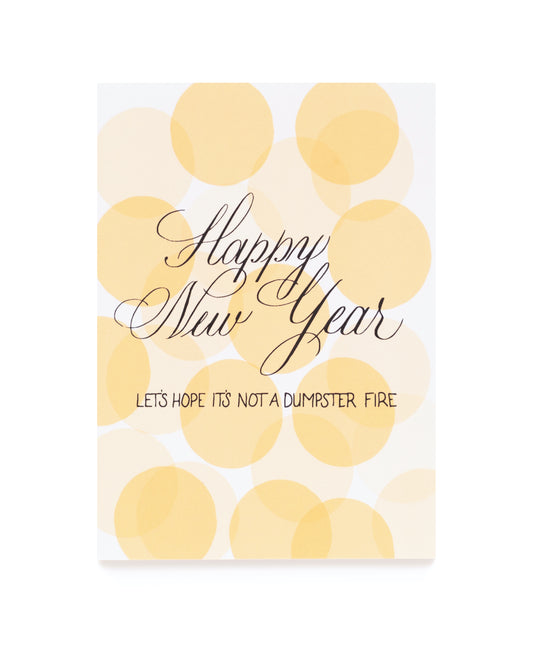 Dumpster Fire New Year Cards