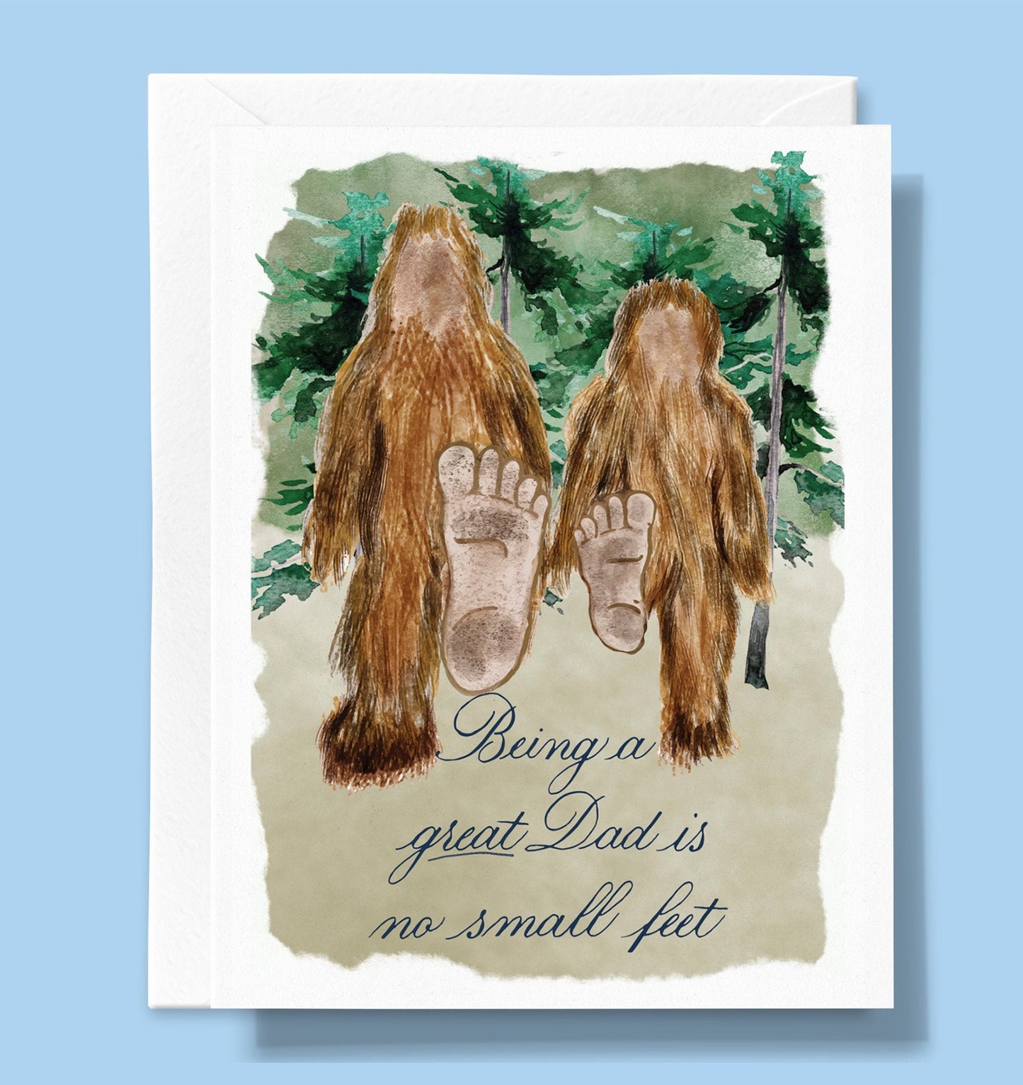 Bigfoot Dad Card