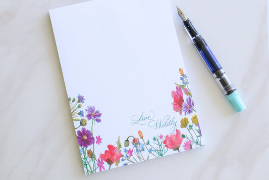 Floral Wildflower Notepad