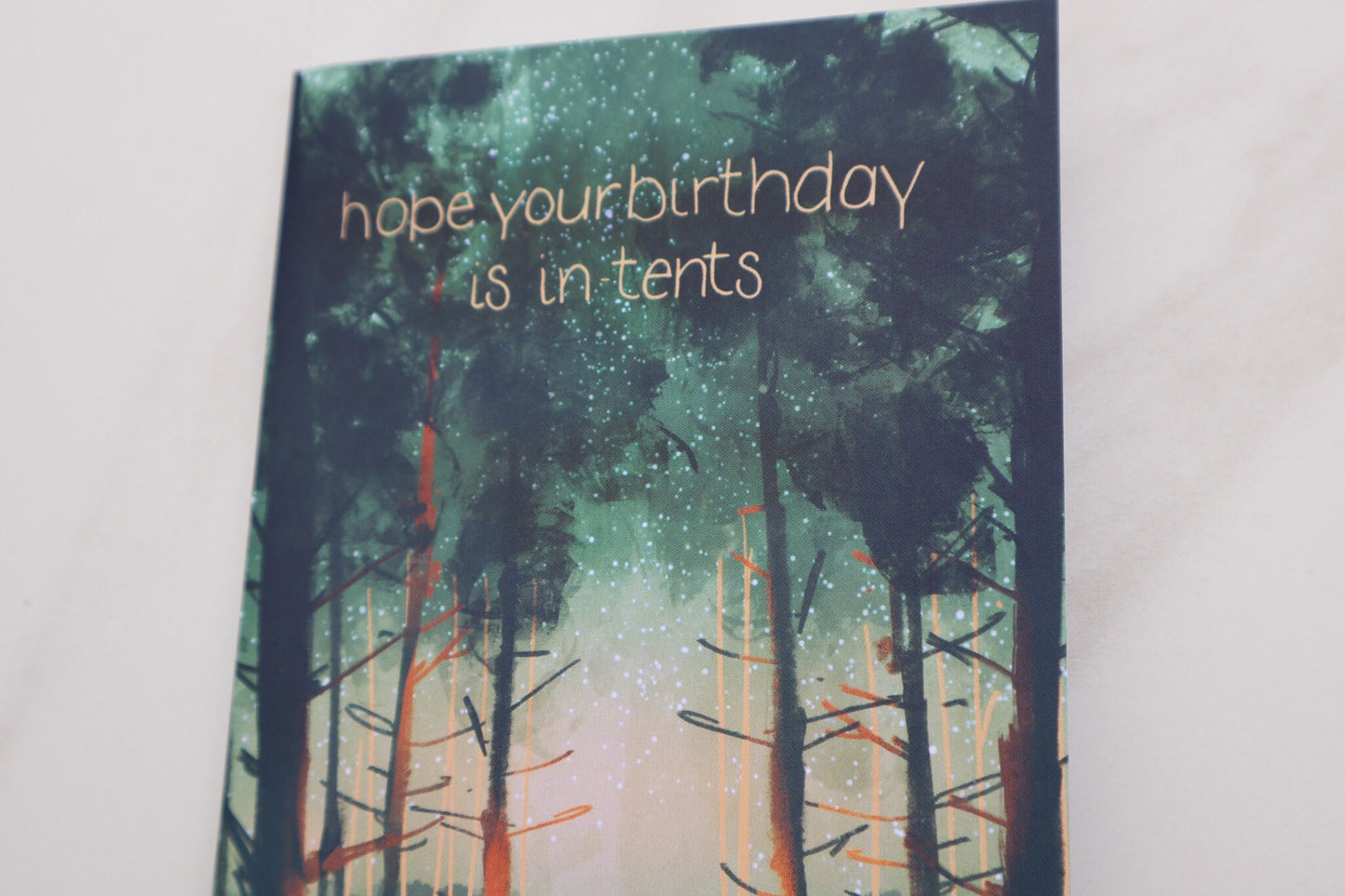 In-Tents Camping Birthday Card