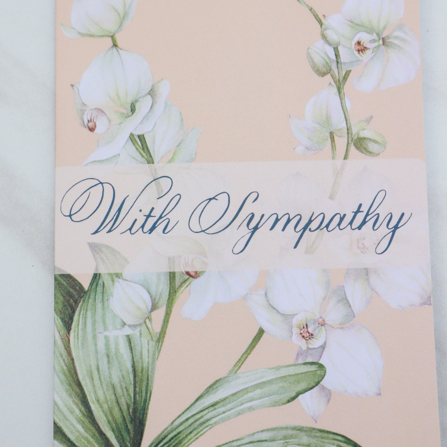 Orchid "With Sympathy" Card