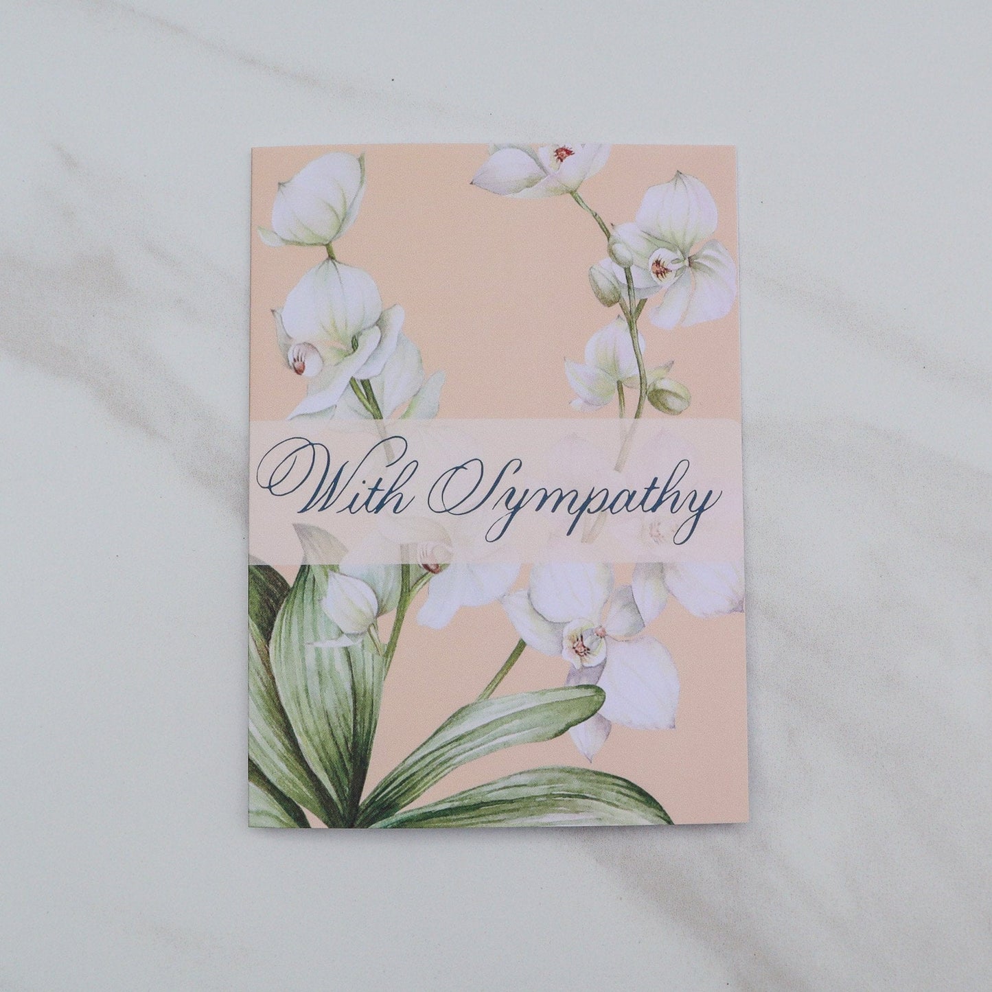 Orchid "With Sympathy" Card