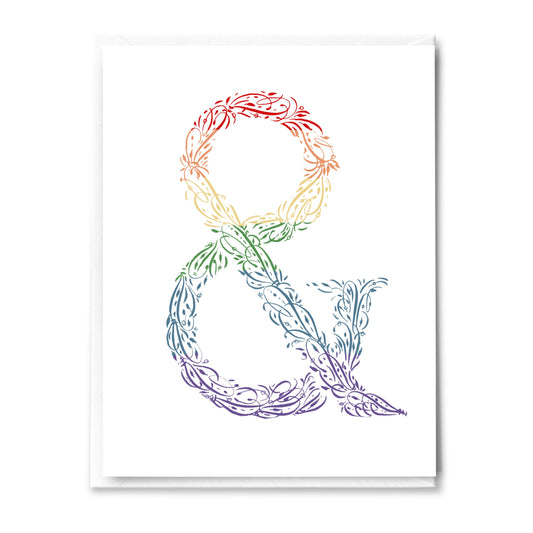 Pride LGBTQIA Ampersand card