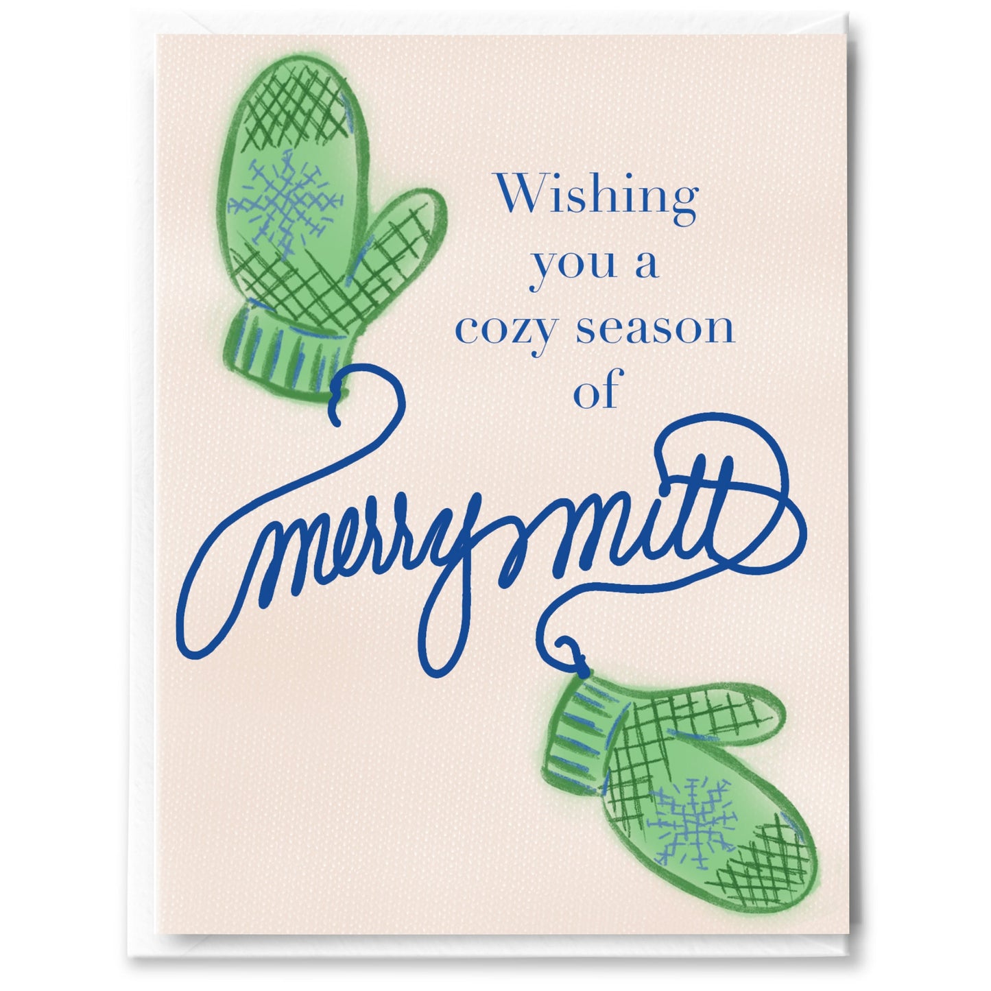 Merry-Mitt Pun Christmas Cards