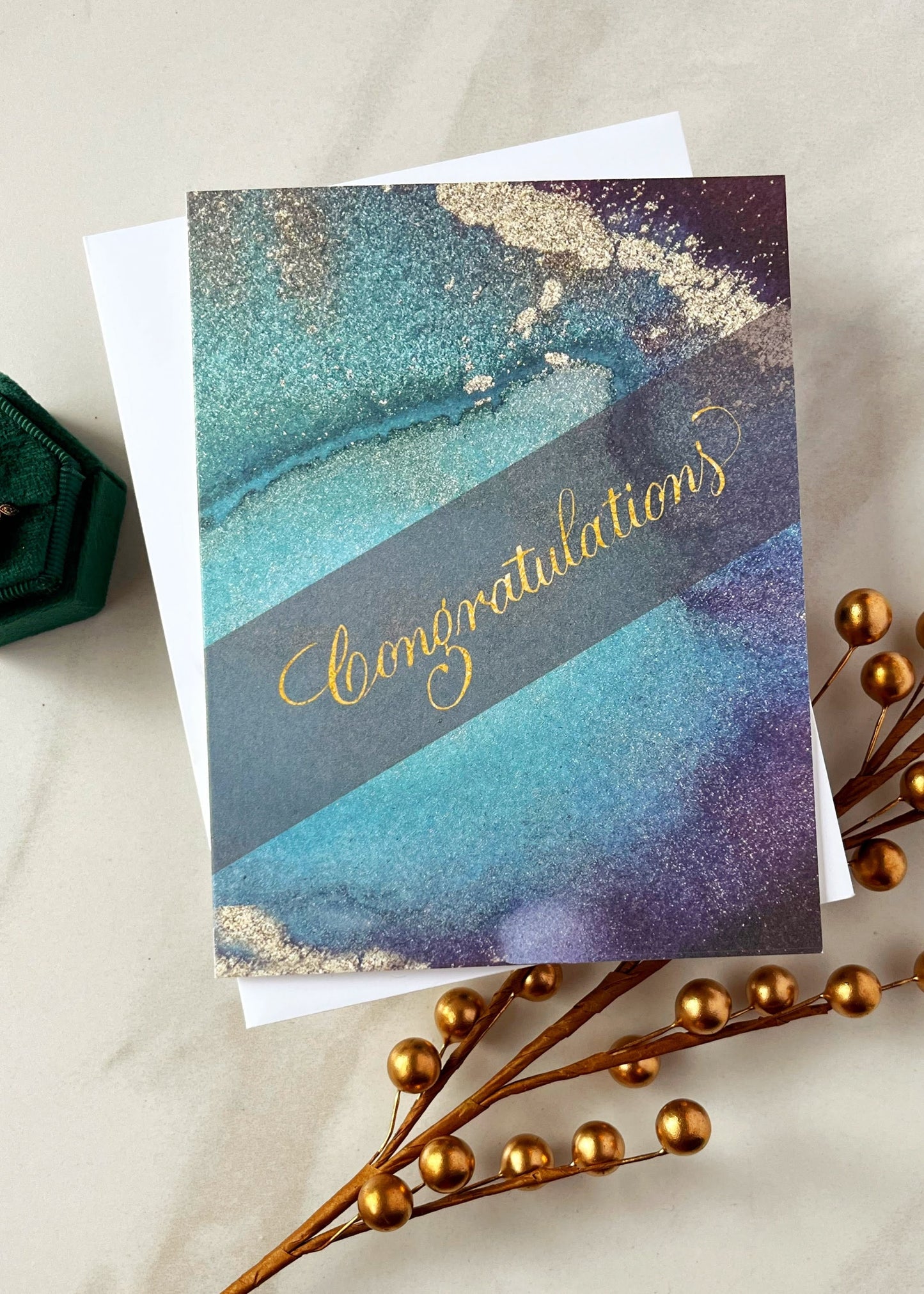 Boho wedding card | Congratulations wedding gift | Wedding Day card for her | Congratulations gift from bridesmaid | Geodes crystals