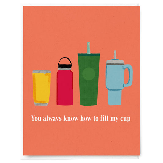 Fill my waterbottle addiction card