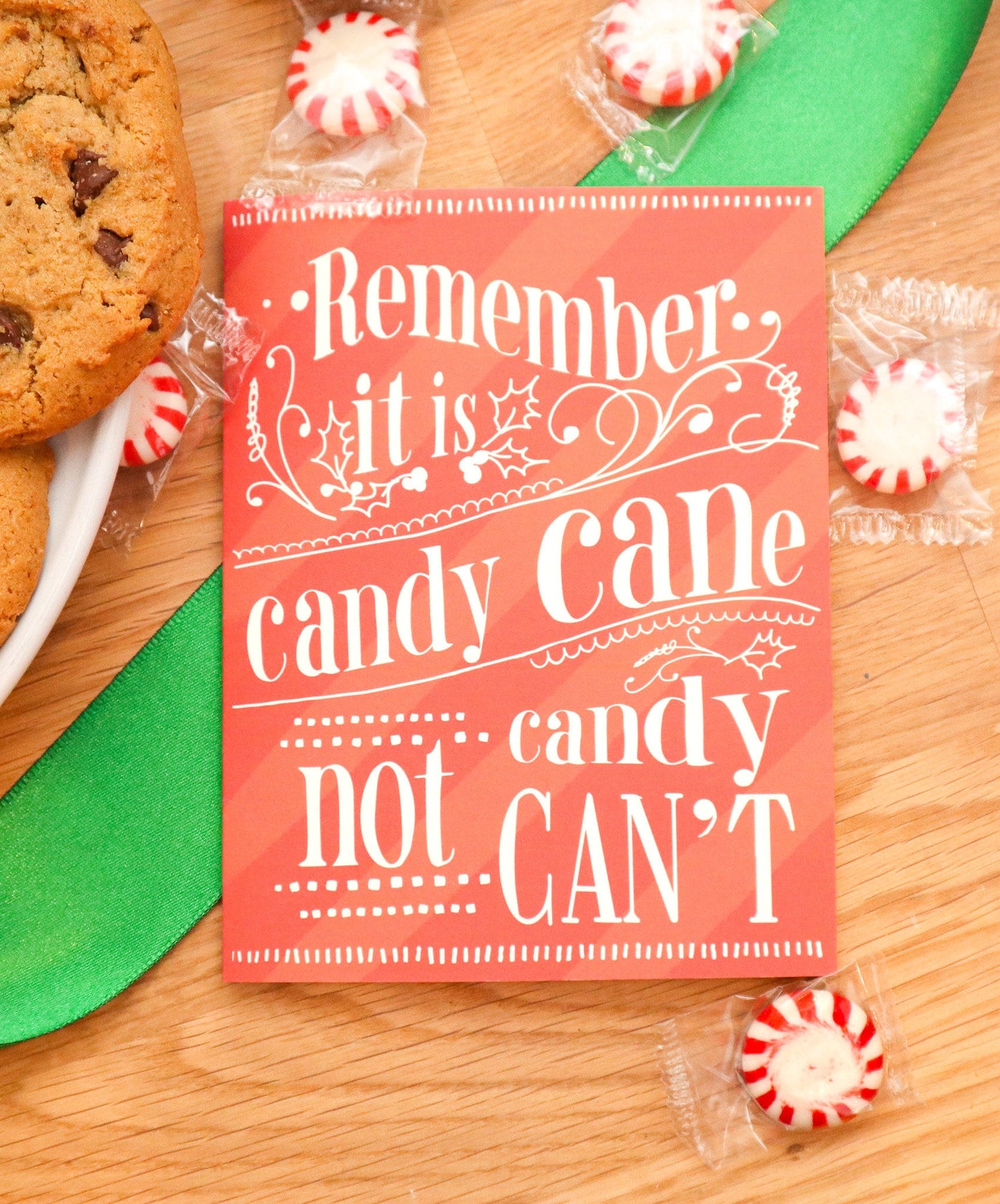 Motivational Candy Cane Christmas Cards