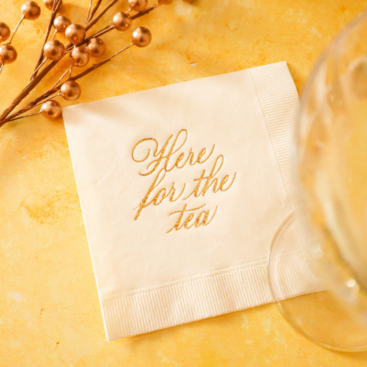 Here for the tea beverage napkins