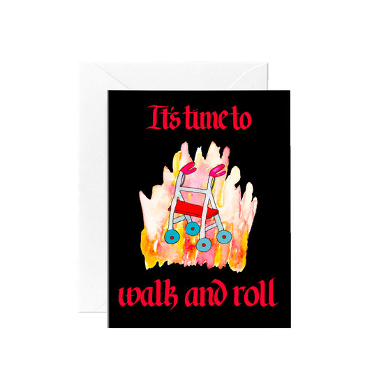 Walk and Roll Get Well Soon Card